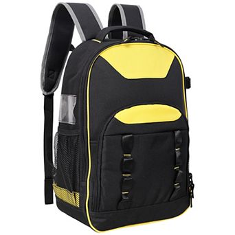 KWPZQEB Multifunctional Tool Backpack, Oxford Tool Bag with Detachable Divider & Padded Backrest