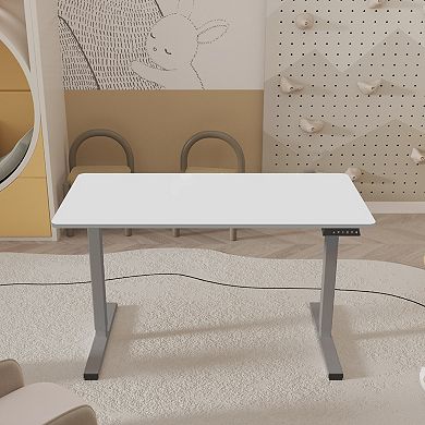 YIORTWO 48 Inch Electric Standing Desk Adjustable Computer Desk for Kids Home Study Room