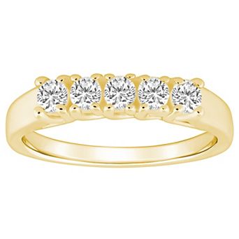 Alyson Layne 10k Gold 1/2 Carat T.W. Lab-Grown Diamond Anniversary Band Ring
