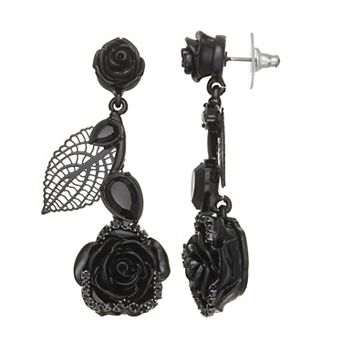 Simply Vera Vera Wang Jet Polished Stud Earring Set