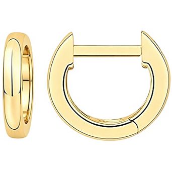 14K Gold Plated Hypoallergenic Classic Mini Hoop Earrings Gift for Her