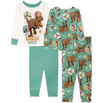 Toddler Boy Jurassic World 4 pc Pajama Top & Pajama Bottoms Set