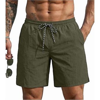 Ekouaer Mens Swim Trunks Inch Quick Dry Board Shorts Swimwear Bathing Suits with Mesh Liner in Surf