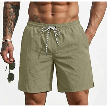 Ekouaer Mens Swim Trunks Inch Quick Dry Board Shorts Swimwear Bathing Suits with Mesh Liner in Surf