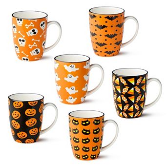 Certified International Halloween Print Mug Set of 6