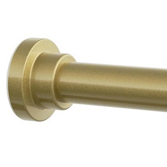 Shower Curtain Rod Adjustable 28-74 inch, Stainless Steel Tension Shower Rod for Bathroom