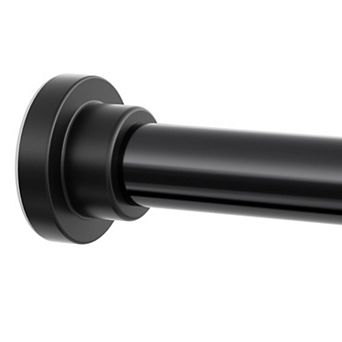 Shower Curtain Rod Adjustable 28-46 inch, Stainless Steel Tension Shower Rod for Bathroom