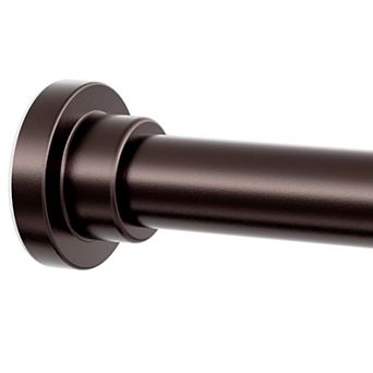 Shower Curtain Rod Adjustable 28-46 inch, Stainless Steel Tension Shower Rod for Bathroom