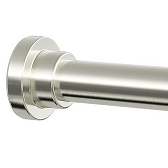 Shower Curtain Rod Adjustable 28-46 inch, Stainless Steel Tension Shower Rod for Bathroom