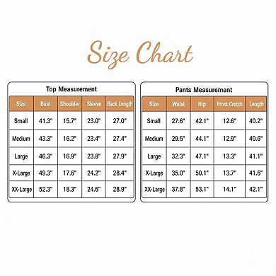 Women 2 Pcs Cotton Pajama Set Long Sleeve Soft Lounge Sleepwear