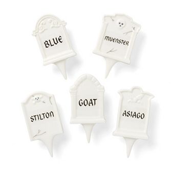 Lenox Headstone Cheese Markers 5 pc Set
