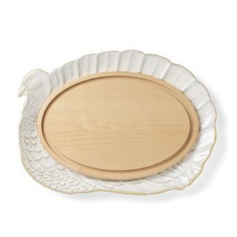 Lenox Harvest 2 pc Turkey Platter & Carving Board Set