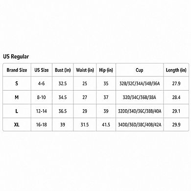 Womens Tummy Control V Neck Padded Swimwear With Removable Cups