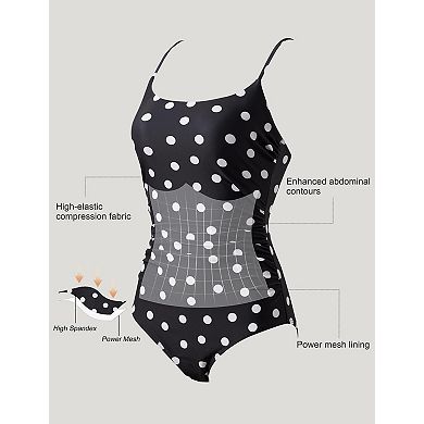 Womens Tummy Control Crisscross Push Up High Waisted Swimsuit