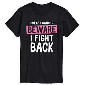 Men's Breast Cancer Beware I Fight Back Short Sleeve Graphic T-Shirt