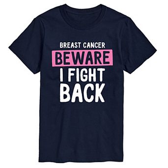 Men's Breast Cancer Beware I Fight Back Short Sleeve Graphic T-Shirt