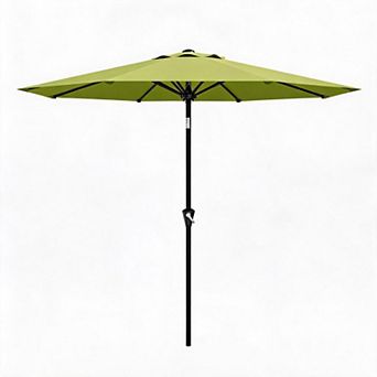 10FT Patio Umbrella with Crank and Tilt, 8 Ribs, UV Protection, Waterproof for Garden Deck Patio