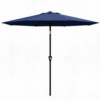 10FT Patio Umbrella with Crank and Tilt, 8 Ribs, UV Protection, Waterproof for Garden Deck Patio