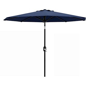 9FT Patio Umbrella with Crank and Tilt, 8 Ribs, for Garden Deck Patio