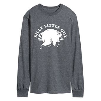 Men's "Silly Little Guy" Jimothy the Raccoon Long Sleeve Graphic T-Shirt