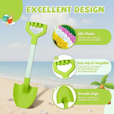 2pack Sand Beach Shovels Plastic Spades Sandbox Digging Play Gift Set