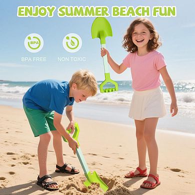 2pack Sand Beach Shovels Plastic Spades Sandbox Digging Play Gift Set