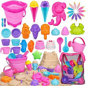 Beach Sand Toys Bucket Shovels Castle Molds Sandbox