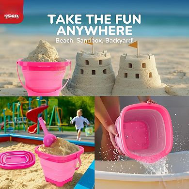 Beach Sand Toys Bucket Shovels Castle Molds Sandbox
