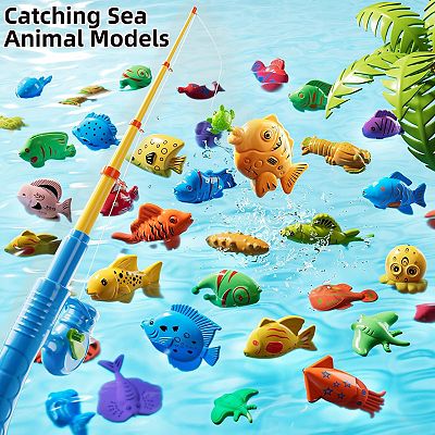 children fishing poles at kohls PLUSINNO Kids Pole, Portable Telescopic Fishing Rod and Reel Combo Kit style container Kids' Fishing Poles & Rods