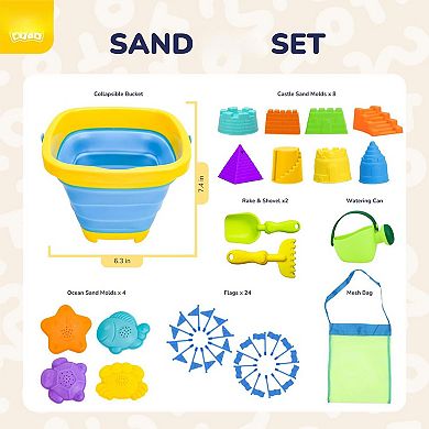 Beach Toys Sand Castle Building Kit Ages 1-12 Sandbox