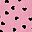 Pink Black Hearts
