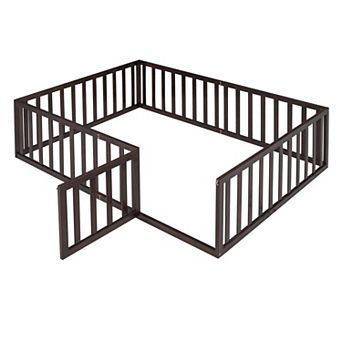 Merax Wood Daybed Frame with Fence