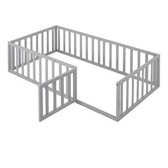 Merax Wood Daybed Frame with Fence