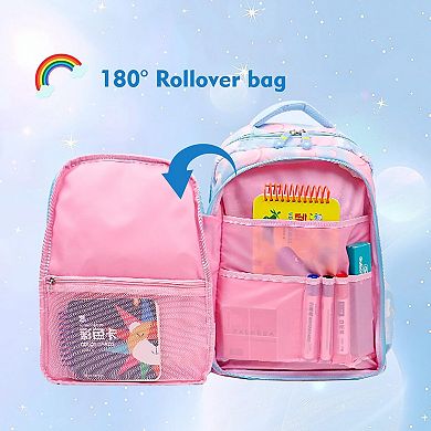 Rainbow Aesthetic Multifunctional backpack set student backpack