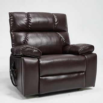 Merax Oversized Dual Motor Power Lift Recliner Chair with Massage & Lumbar Heat, 350 lbs Weight Capa