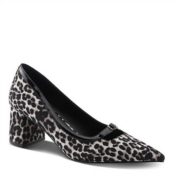 Patrizia Erone Women's Block Heel Pumps With Cutout Detail