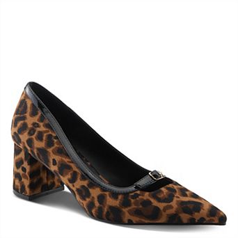Patrizia Erone Women's Block Heel Pumps With Cutout Detail