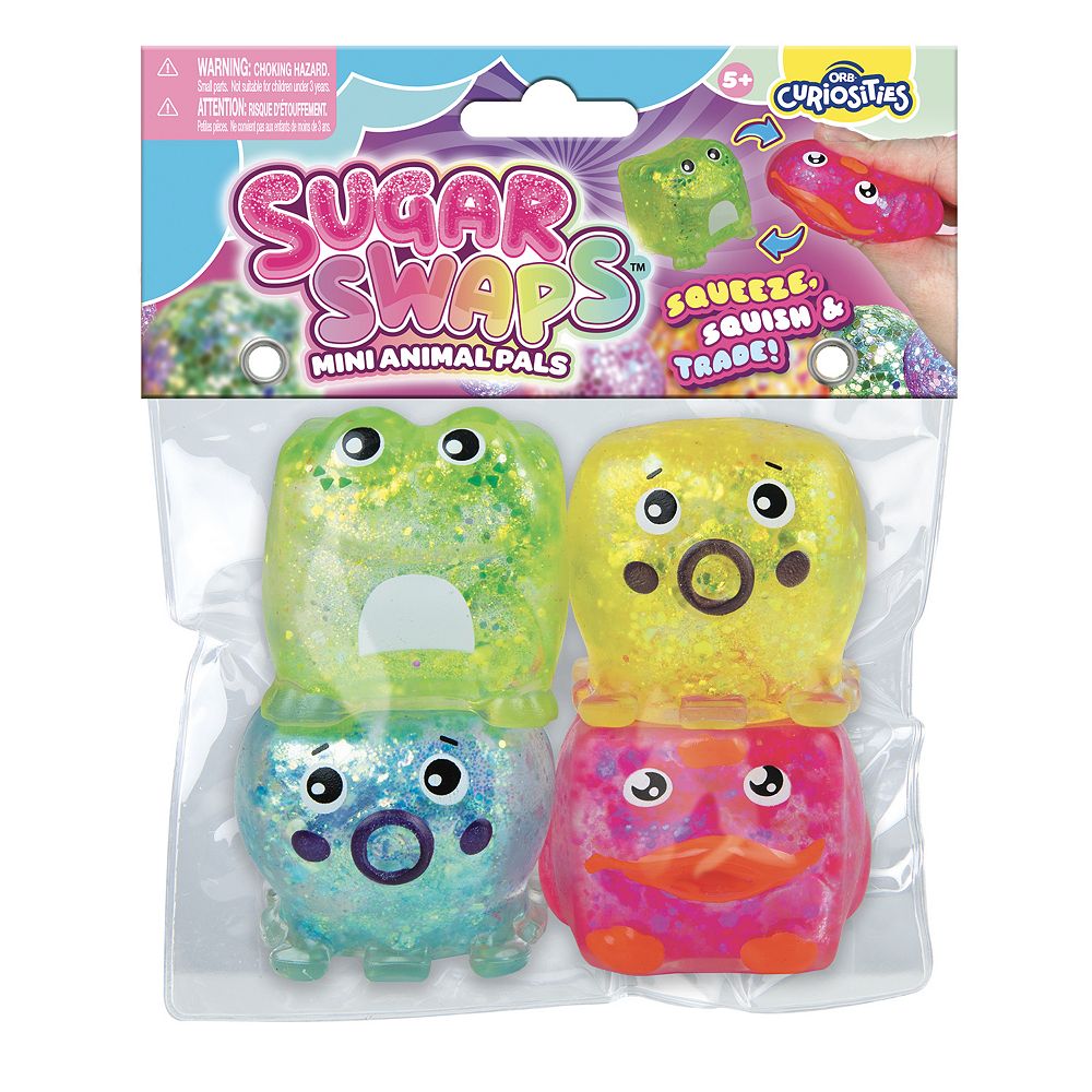 ORB™ Sugar Swaps Mini Animal Pals 4-Pack Squeeze & Trade Toys