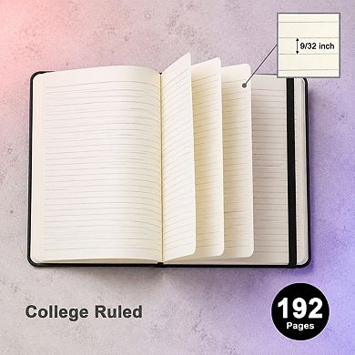 5.5x8.3 Inch College Ruled Hardcover Lined Journal Bulk 8 Pack