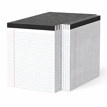 24 Pack College Ruled Legal Pads 50 Sheets Perforated Thick Paper For Home Office School