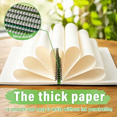 6 Pack Spiral Notebooks College Ruled 80gsm Paper Journals For Study Office