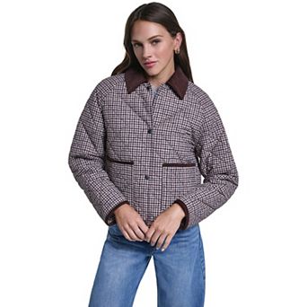 Women's Levi's® Corduroy Trim Quilted Barn Jacket