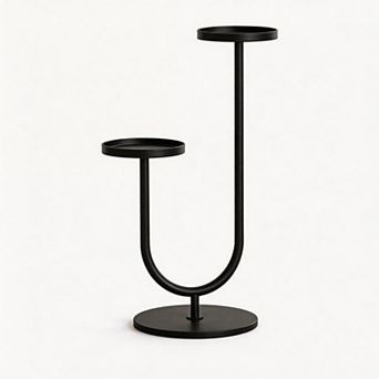 Mid-Century Black Metal Rack
