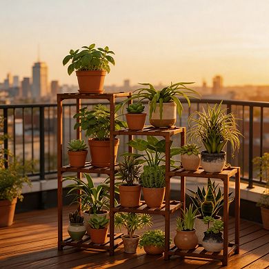 Boho Trapezoidal Plant Stand