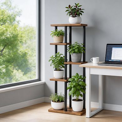 4-Tier Corner Metal Rack