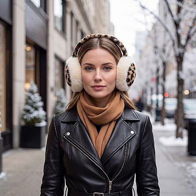 Foldable Mink Plush Earmuffs for Women Winter Ear Warmers