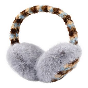 Foldable Mink Plush Earmuffs for Women Winter Ear Warmers