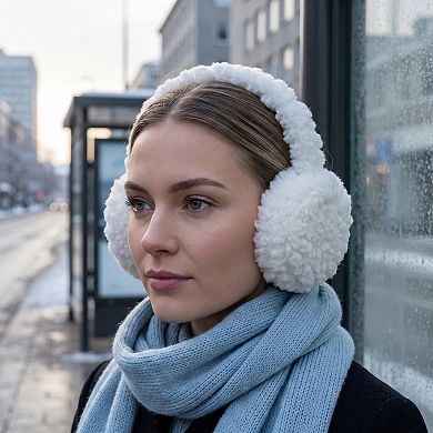 Foldable Solid Color Fleece Winter Warm Earmuffs Windproof