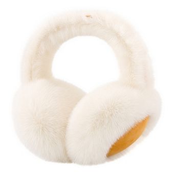 Foldable Plush Winter Earmuffs, Windproof Thermal Ear Warmers for Women