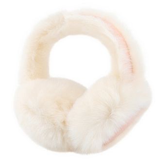 Foldable Plush Winter Earmuffs, Windproof Thermal Ear Warmers for Women